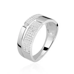 Histoire D'Or Bague Sophia Or Blanc Diamant