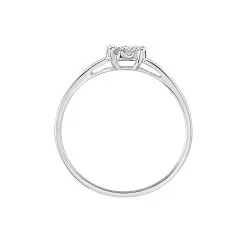 Histoire D'Or Bague Adeline Or Blanc Diamant -Boucles d'oreilles Bracelet Soldes B3DFBDW101 view2