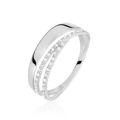 Histoire D'Or Bague Angele Or Blanc Diamant