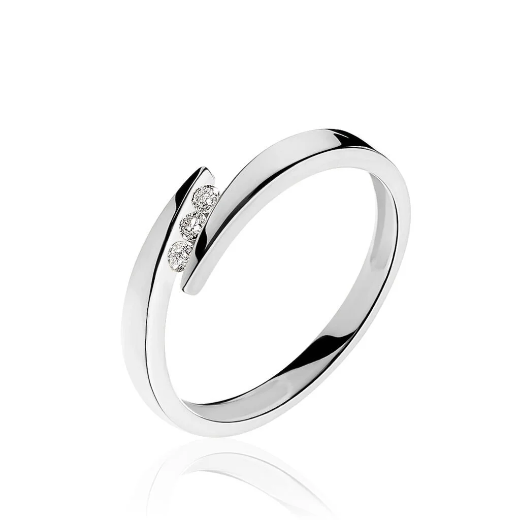 Histoire D'Or Bague Galya Or Blanc Diamant 3 Histoire D'Or Bague Galya Or Blanc Diamant