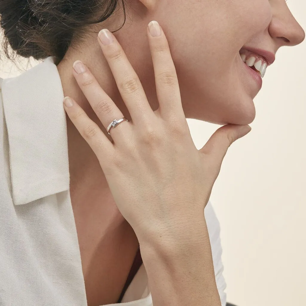 Histoire D'Or Bague Galya Or Blanc Diamant 8 Histoire D'Or Bague Galya Or Blanc Diamant – Image 6