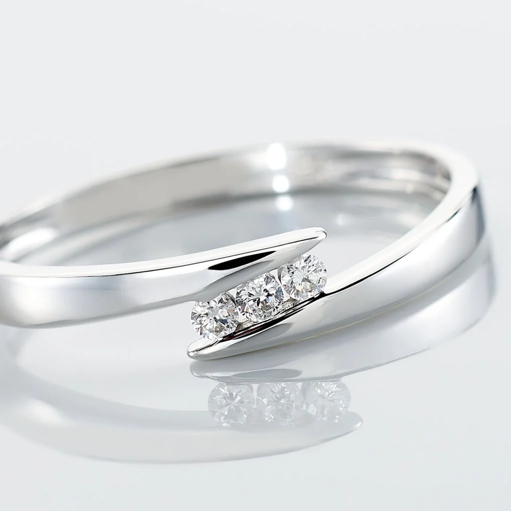 Histoire D'Or Bague Galya Or Blanc Diamant 6 Histoire D'Or Bague Galya Or Blanc Diamant – Image 4