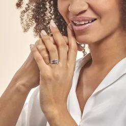 Histoire D'Or Bague Eleonore Or Blanc Diamant -Boucles d'oreilles Bracelet Soldes B3DFBDW254 model0