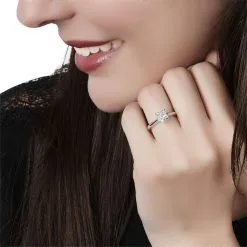 Histoire D'Or Bague Solitaire Dream Or Blanc Diamant -Boucles d'oreilles Bracelet Soldes B3DFBDW2FX model0