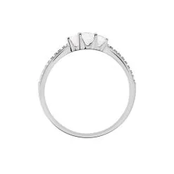 Histoire D'Or Bague Sabine Or Blanc Diamant -Boucles d'oreilles Bracelet Soldes B3DFBDW2YE view2