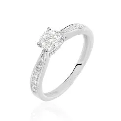 Histoire D'Or Bague Celia Or Blanc Diamant