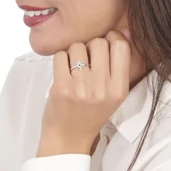 Histoire D'Or Bague Anea Or Blanc Diamant -Boucles d'oreilles Bracelet Soldes B3DFBDW37I model0