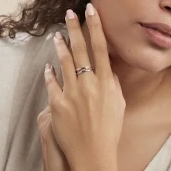 Histoire D'Or Bague Joaquina Or Blanc Diamant -Boucles d'oreilles Bracelet Soldes B3DFBDW3AB model1