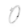 Histoire D'Or Bague Solitaire Laetitia Or Blanc Diamant