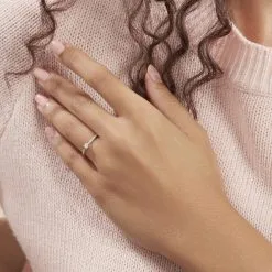 Histoire D'Or Bague Solitaire Laetitia Or Blanc Diamant -Boucles d'oreilles Bracelet Soldes B3DFBDW3E3 model1