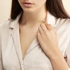 Histoire D'Or Bague Solitaire Katalina Or Blanc Diamant -Boucles d'oreilles Bracelet Soldes B3DFBDW3II model0