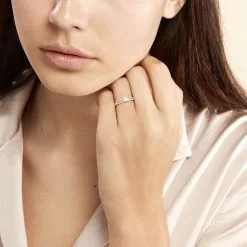 Histoire D'Or Bague Solitaire Katalina Or Blanc Diamant -Boucles d'oreilles Bracelet Soldes B3DFBDW3II model1