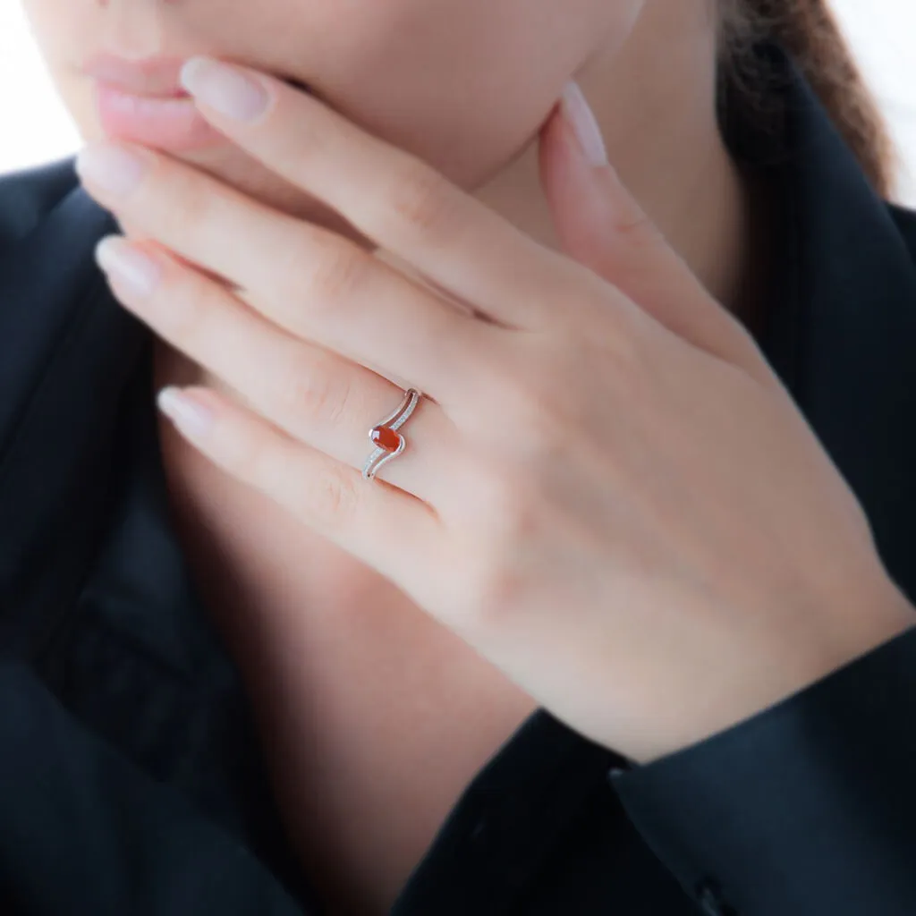 Histoire D'Or Bague Anja Or Blanc Quartz Et Diamant 5 Histoire D'Or Bague Anja Or Blanc Quartz Et Diamant – Image 3