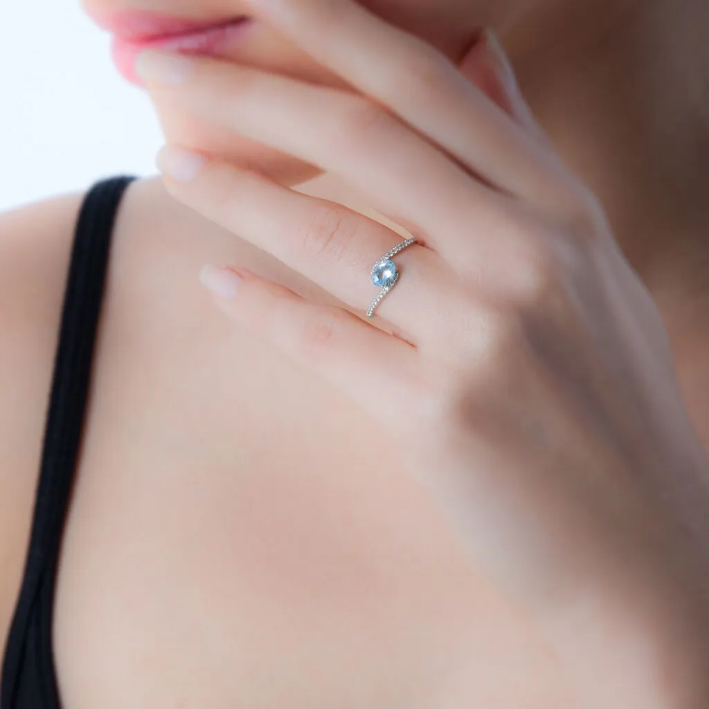 Histoire D'Or Bague Loriane Or Blanc Quartz Et Oxyde De Zirconium 5 Histoire D'Or Bague Loriane Or Blanc Quartz Et Oxyde De Zirconium – Image 3