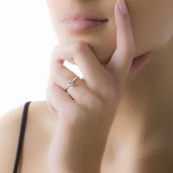 Histoire D'Or Bague Lily Or Blanc Rubis -Boucles d'oreilles Bracelet Soldes B3DFBRR435 model0