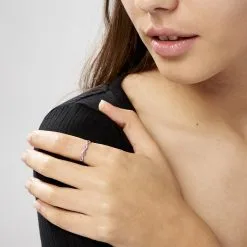 Histoire D'Or Bague Sofia Or Blanc Rubis Et Diamant -Boucles d'oreilles Bracelet Soldes B3DFBRR517 model0