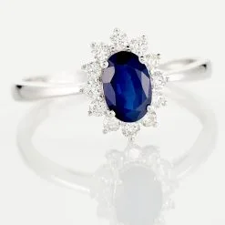 Histoire D'Or Bague Vladimir Or Blanc Saphir Et Diamant -Boucles d'oreilles Bracelet Soldes B3DFBSB497 view3