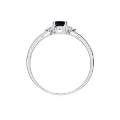 Histoire D'Or Bague Lea Or Blanc Saphir Et Diamant -Boucles d'oreilles Bracelet Soldes B3DFBSB758 view2