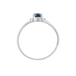 Histoire D'Or Bague Janah Or Blanc Topaze Et Oxyde De Zirconium -Boucles d'oreilles Bracelet Soldes B3DFBT5526 view2