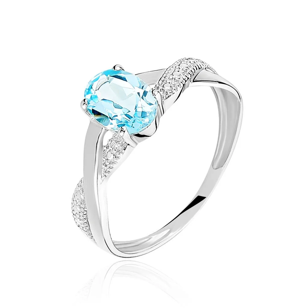 Histoire D'Or Bague Candice Or Blanc Topaze 3 Histoire D'Or Bague Candice Or Blanc Topaze