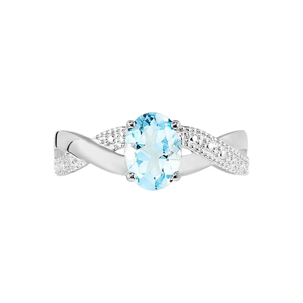 Histoire D'Or Bague Candice Or Blanc Topaze 4 Histoire D'Or Bague Candice Or Blanc Topaze – Image 2