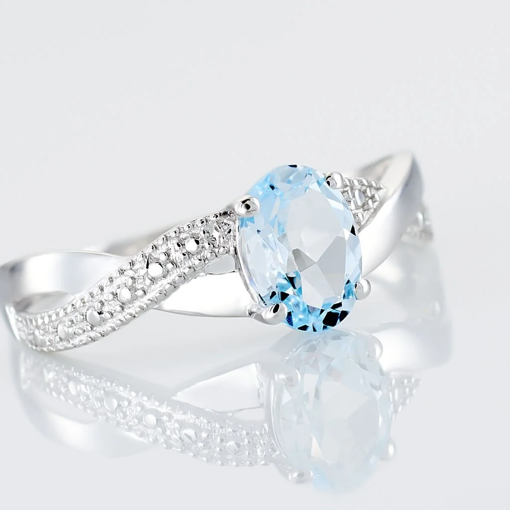 Histoire D'Or Bague Candice Or Blanc Topaze 6 Histoire D'Or Bague Candice Or Blanc Topaze – Image 4