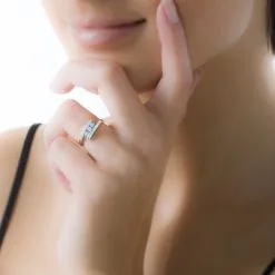 Histoire D'Or Bague Sally Or Blanc Topaze -Boucles d'oreilles Bracelet Soldes B3DFBTB023 model0