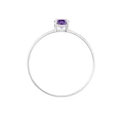 Histoire D'Or Solitaire Or Blanc Lily Améthyste -Boucles d'oreilles Bracelet Soldes B3DFBYI616 view2