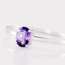 Histoire D'Or Solitaire Or Blanc Lily Améthyste -Boucles d'oreilles Bracelet Soldes B3DFBYI616 view3