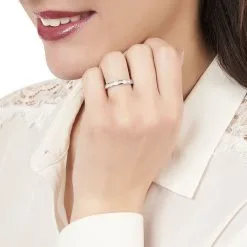 Histoire D'Or Alliance Mofida Or Blanc Oxyde De Zirconium -Boucles d'oreilles Bracelet Soldes B3DFBZW03A model0