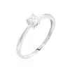 Histoire D'Or Solitaire Abriel Or Blanc Oxyde De Zirconium