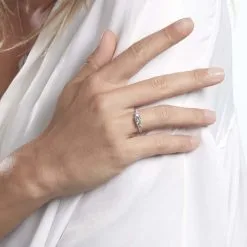 Histoire D'Or Bague Jennifere Or Blanc Oxyde -Boucles d'oreilles Bracelet Soldes B3DFBZW0OD model1