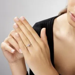 Histoire D'Or Bague Manon Or Blanc Oxyde De Zirconium -Boucles d'oreilles Bracelet Soldes B3DFBZW271 model0