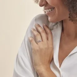 Histoire D'Or Bague Tokyo Or Blanc Oxyde De Zirconium -Boucles d'oreilles Bracelet Soldes B3DFBZW276 model0