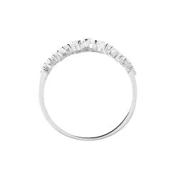Histoire D'Or Bague Tokyo Or Blanc Oxyde De Zirconium -Boucles d'oreilles Bracelet Soldes B3DFBZW276 view2