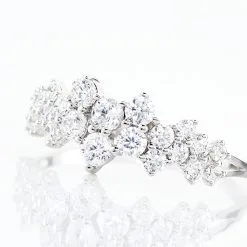 Histoire D'Or Bague Tokyo Or Blanc Oxyde De Zirconium -Boucles d'oreilles Bracelet Soldes B3DFBZW276 view3