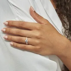 Histoire D'Or Bague Solitaire Messine Or Blanc Oxyde De Zirconium 13 Histoire D'Or Bague Solitaire Messine Or Blanc Oxyde De Zirconium -Boucles d'oreilles Bracelet Soldes B3DFBZW585 model1