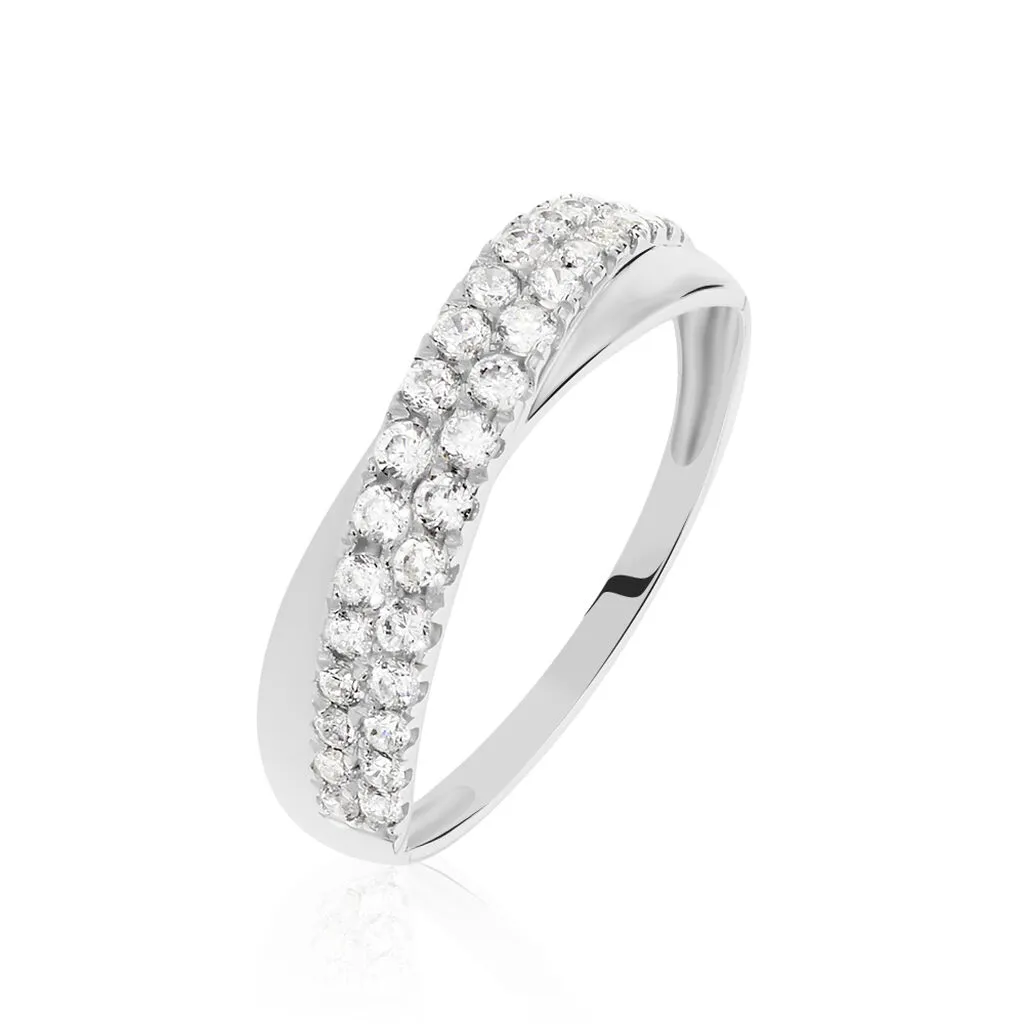 Histoire D'Or Bague Aglae Or Blanc Oxyde De Zirconium 3 Histoire D'Or Bague Aglae Or Blanc Oxyde De Zirconium