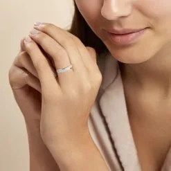 Histoire D'Or Bague Aglae Or Blanc Oxyde De Zirconium 13 Histoire D'Or Bague Aglae Or Blanc Oxyde De Zirconium -Boucles d'oreilles Bracelet Soldes B3DFBZW602 model1