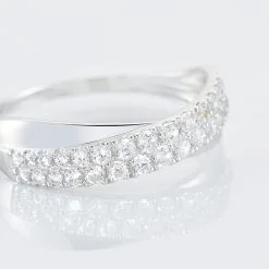 Histoire D'Or Bague Aglae Or Blanc Oxyde De Zirconium 11 Histoire D'Or Bague Aglae Or Blanc Oxyde De Zirconium -Boucles d'oreilles Bracelet Soldes B3DFBZW602 view3