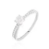 Histoire D'Or Bague Solitaire Kanel Or Blanc Oxyde De Zirconium -Boucles d'oreilles Bracelet Soldes B3DFBZW606 master