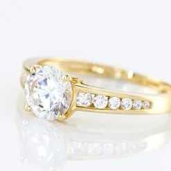 Histoire D'Or Bague Solitaire Tatjana Or Blanc Oxyde De Zirconium -Boucles d'oreilles Bracelet Soldes B3DFBZW615 view3