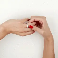 Histoire D'Or Bague Solitaire Tatjana Or Blanc Oxyde De Zirconium -Boucles d'oreilles Bracelet Soldes B3DFBZW615 view4