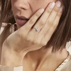 Histoire D'Or Bague Dana Or Blanc Oxyde De Zirconium 14 Histoire D'Or Bague Dana Or Blanc Oxyde De Zirconium -Boucles d'oreilles Bracelet Soldes B3DFBZW799 model0