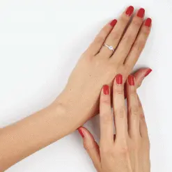 Histoire D'Or Bague Dana Or Blanc Oxyde De Zirconium 13 Histoire D'Or Bague Dana Or Blanc Oxyde De Zirconium -Boucles d'oreilles Bracelet Soldes B3DFBZW799 view4