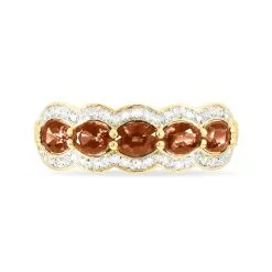 Histoire D'Or Bague Margaux Or Jaune Morganite Et Diamant -Boucles d'oreilles Bracelet Soldes B3DFJAS027 view1