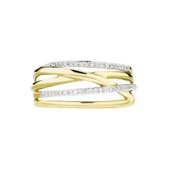 Histoire D'Or Bague Presilia Or Jaune Diamant -Boucles d'oreilles Bracelet Soldes B3DFJDW04I view1