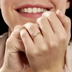 Histoire D'Or Bague Solitaire Cassiope Or Jaune Diamant -Boucles d'oreilles Bracelet Soldes B3DFJDW0YL model0