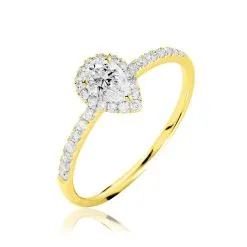 Histoire D'Or Bague Solitaire Tatiana Or Jaune Diamant