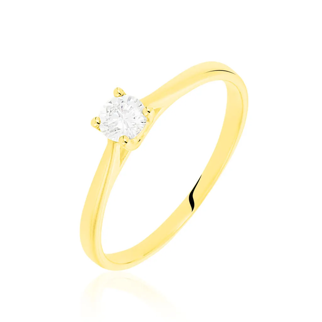 Histoire D'Or Bague Solitaire Victoria Or Jaune Diamant 3 Histoire D'Or Bague Solitaire Victoria Or Jaune Diamant